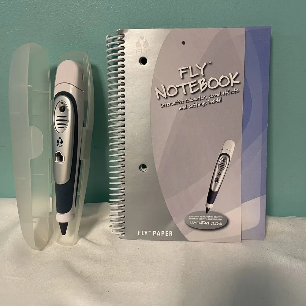 FLY COMPUTER WRITING PEN NOTEBOOK LOT LEARNING DEVICE‎ VGC B-Z